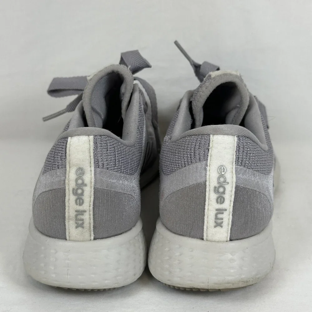 Adidas Edge Lux Shoes Womens Size 7 Gray Silver Running Athletic Sneakers FW9260